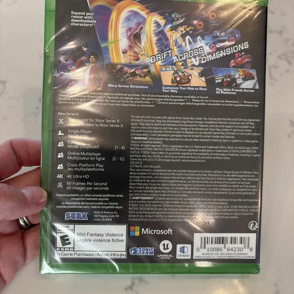 Sonic Racing: CrossWorlds Launch Edition - Microsoft Xbox Series X|S New‎ Sealed